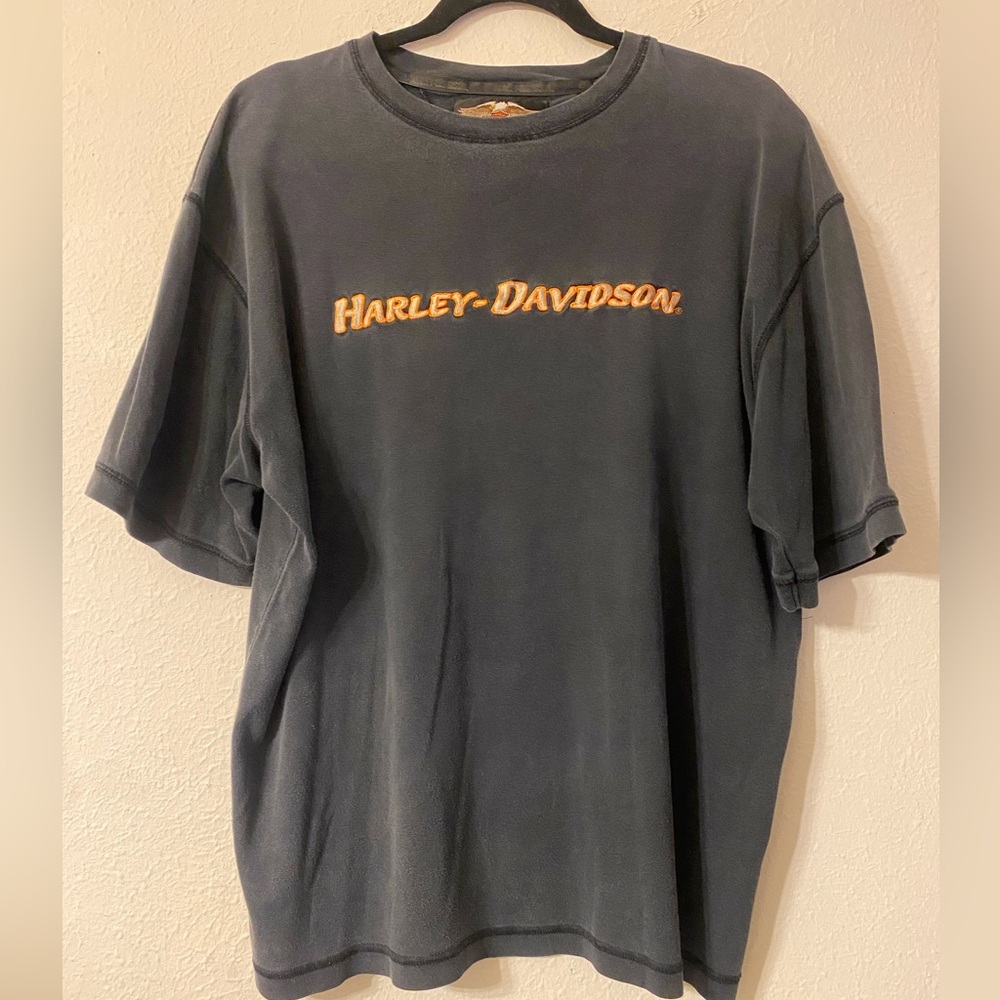 Embroidered Harley-Davidson Tee - Large